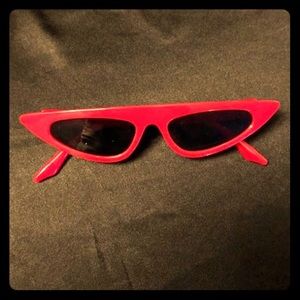 Sold . Red retro cat eye glasses